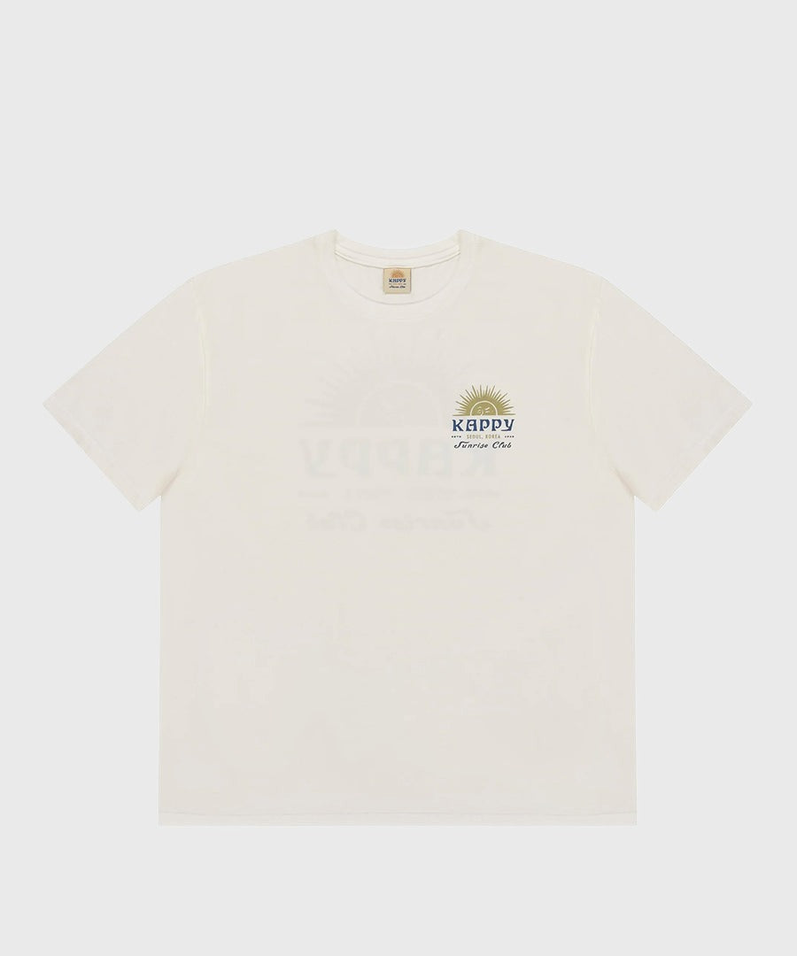 SUNNY WINK HALF T-SHIRT-WHITE