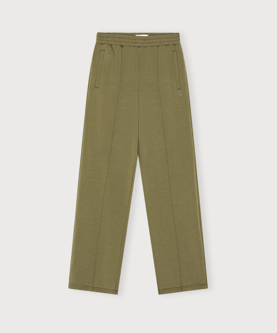 Track Straight Leg Pants Olive - Organic Basics