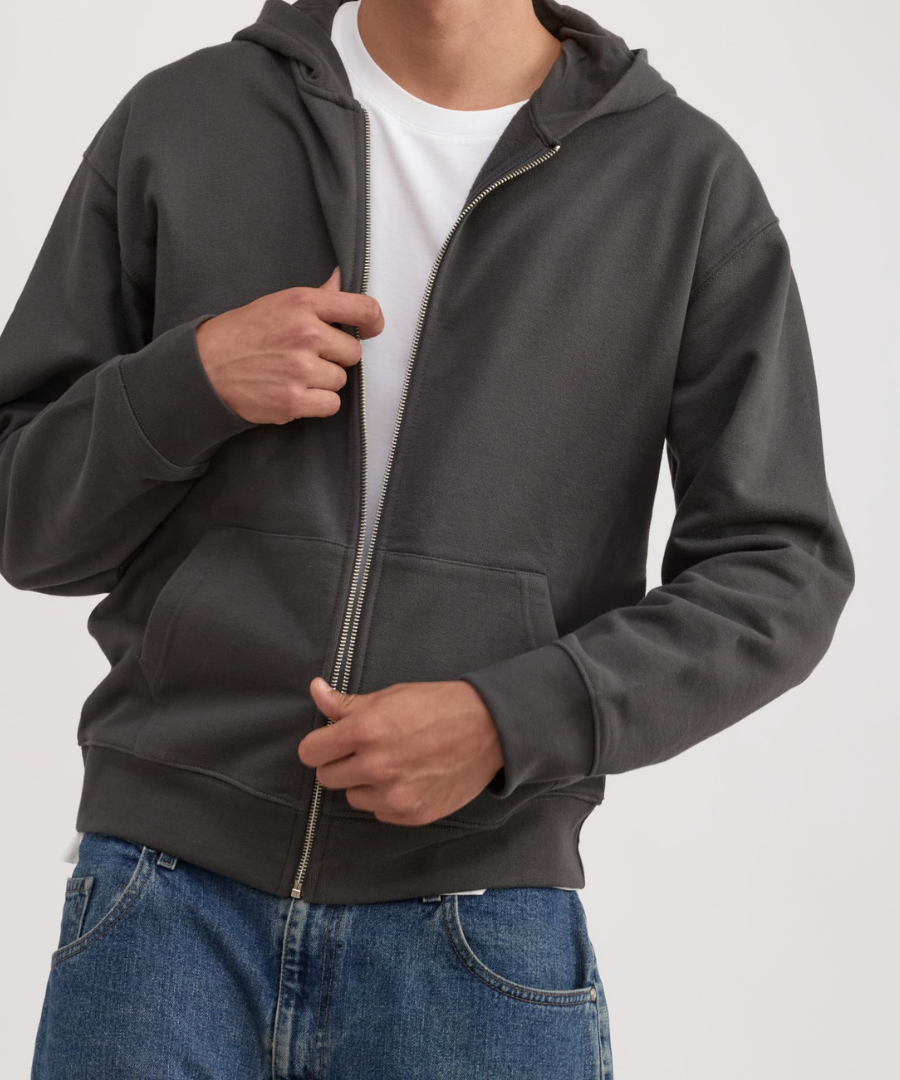 Weekend Zip Hoodie Slate
