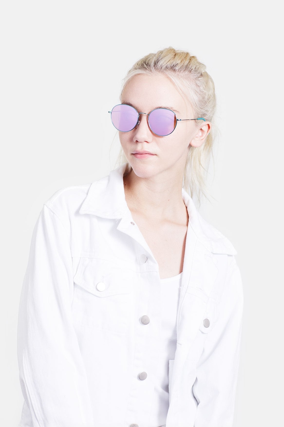 RETROSUPERFUTURE Wire Pink - 52 sunglasses