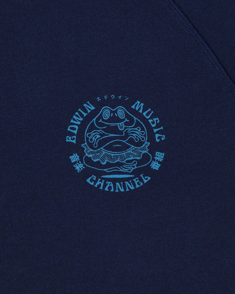 Edwin Music Channel Sweat - Maritime Blue