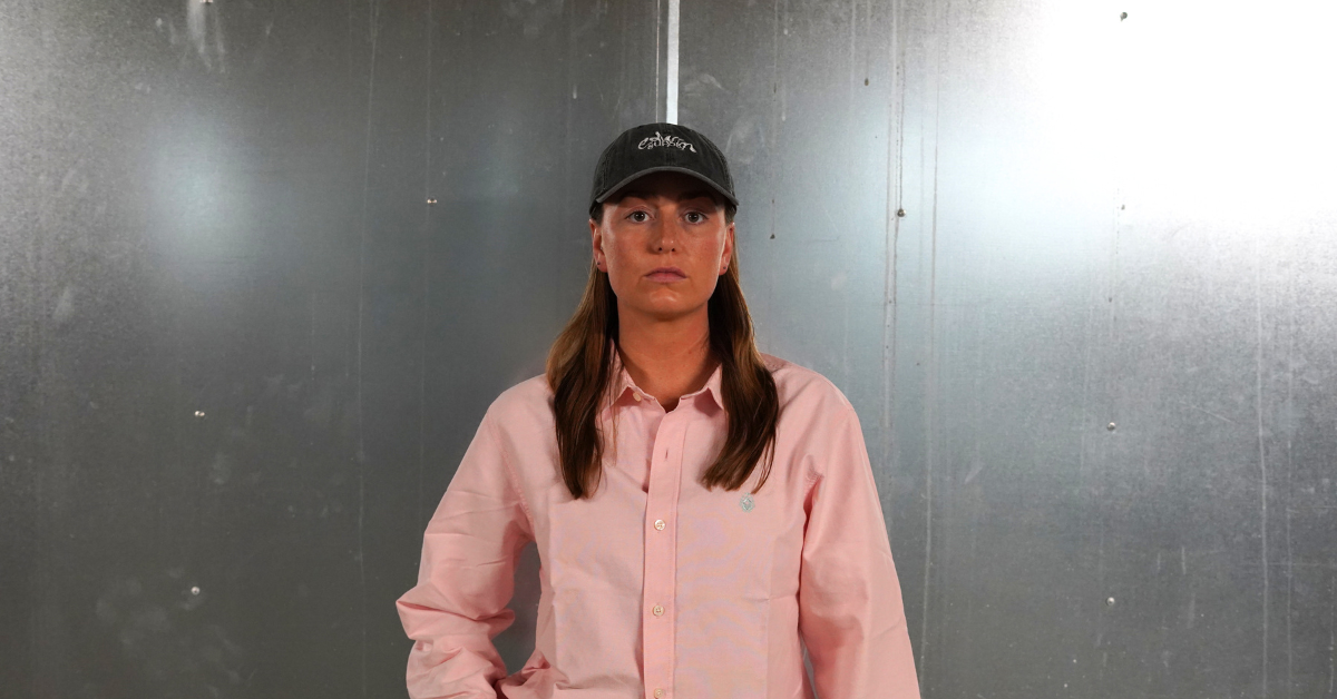 Outfit 024 Womens – Edwin Big Ox-Shirt LS Pink, W' Lexie Pant Zircon Wash og Vans LX Authentic Reissue 44 Off White