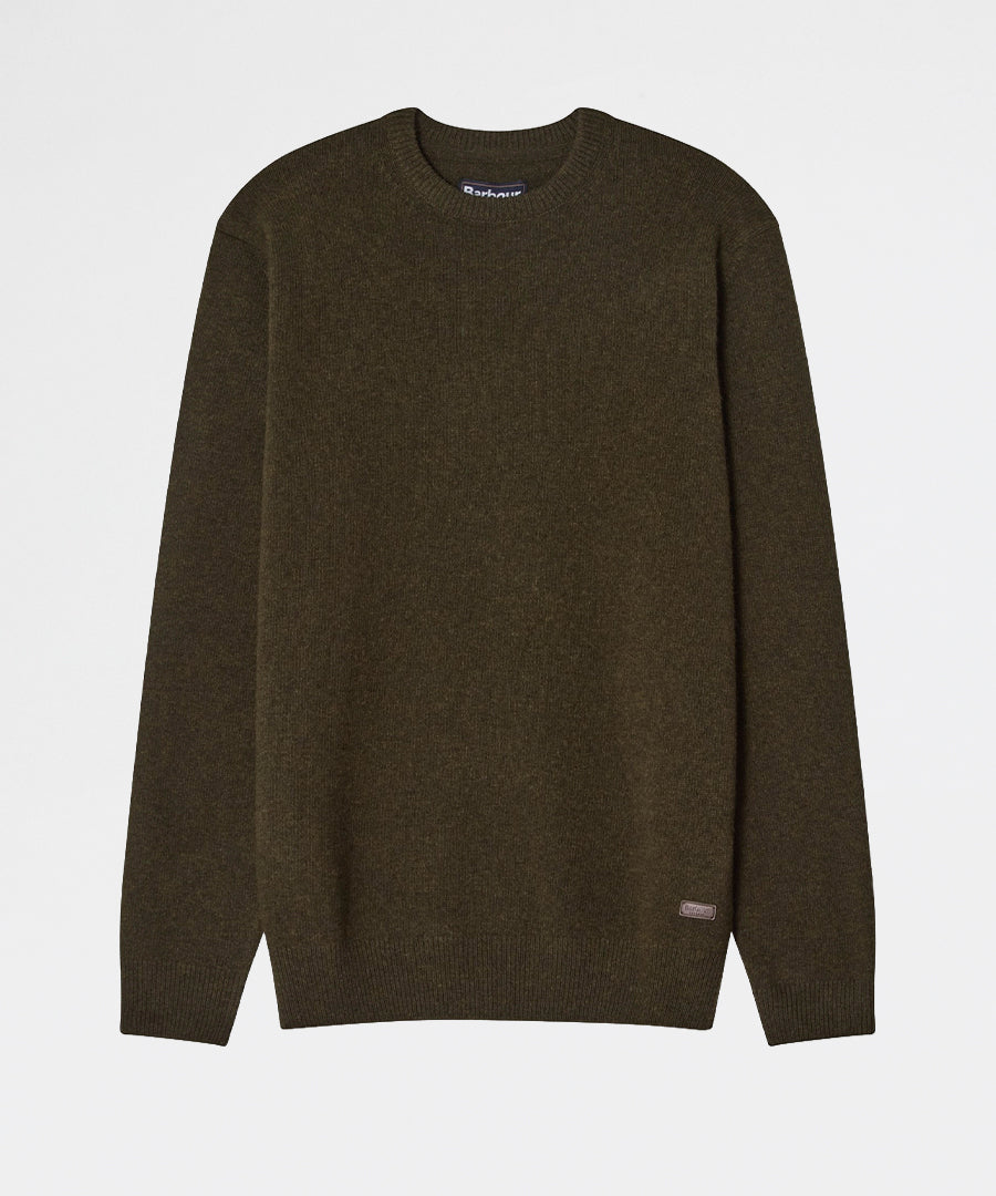 Barbour Essential Patch Crew Seaweed