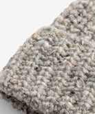 Donegal Wool Rib Beanie Light Grey Melange