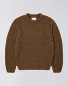 Edwin Dun Textured Sweater - Boxy Strik i Taupe