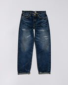 Spiewak x Edwin Loose Jeans - Dark Used Repair - Kaihara Dark Pure Indigo Rainbow Selvage Denim 13,5oz