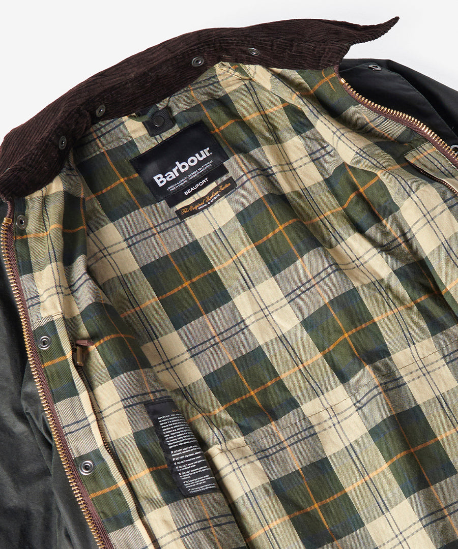 Beaufort Wax Jacket Sage | Barbour | jackets – Packyard