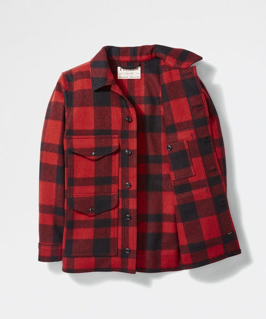 Filson Mackinaw Cruiser Red Black jackets