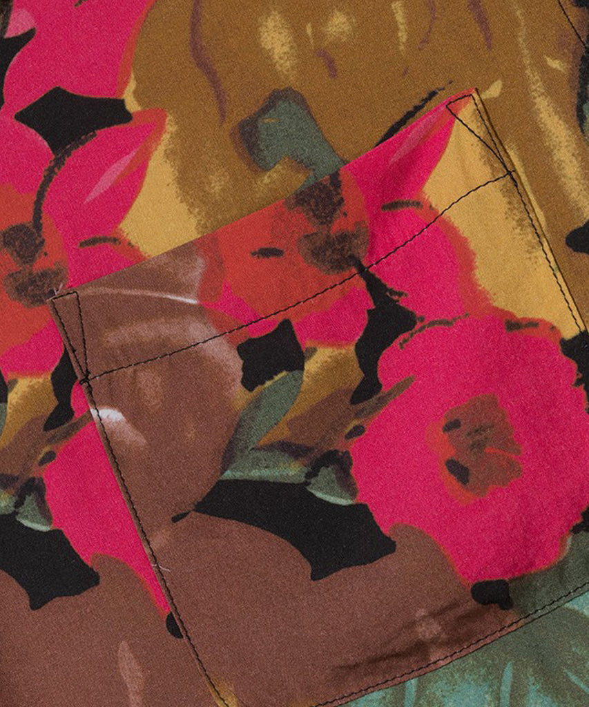 Stussy Watercolor Flower Shirt Black shirts