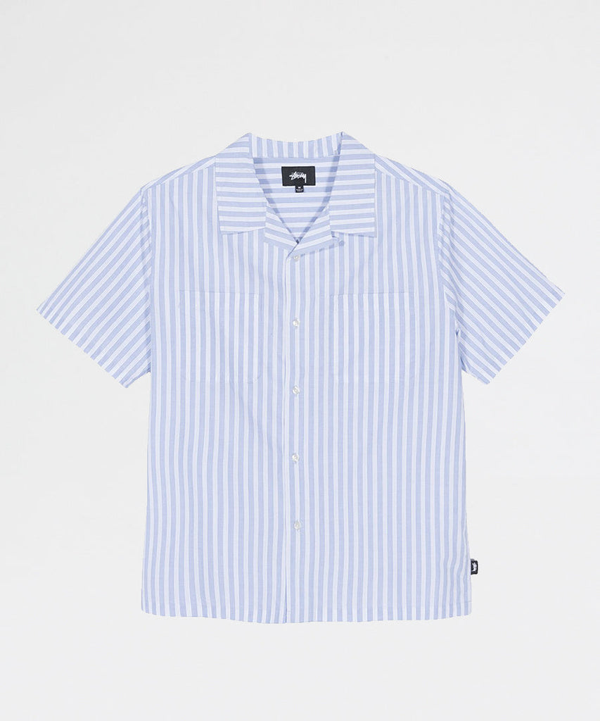 Stussy Open Collar SS Shirt Blue shirts