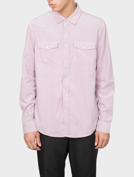 Stussy Western LS Shirt - Mauve shirts
