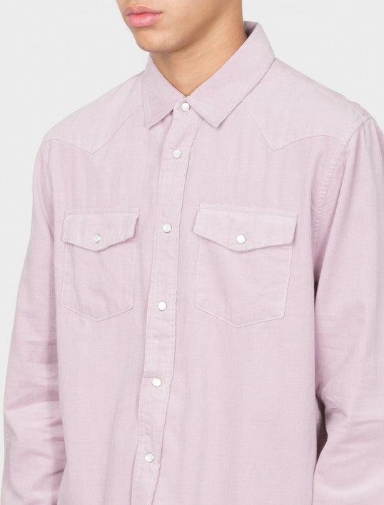 Stussy Western LS Shirt - Mauve shirts