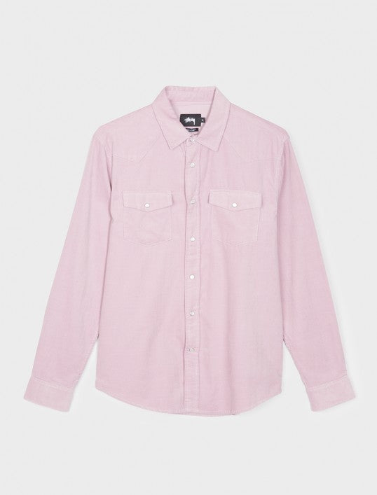 Stussy Western LS Shirt - Mauve shirts