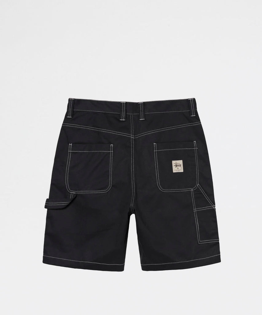 Poly Cotton Work Short Black | Stussy | Packyard