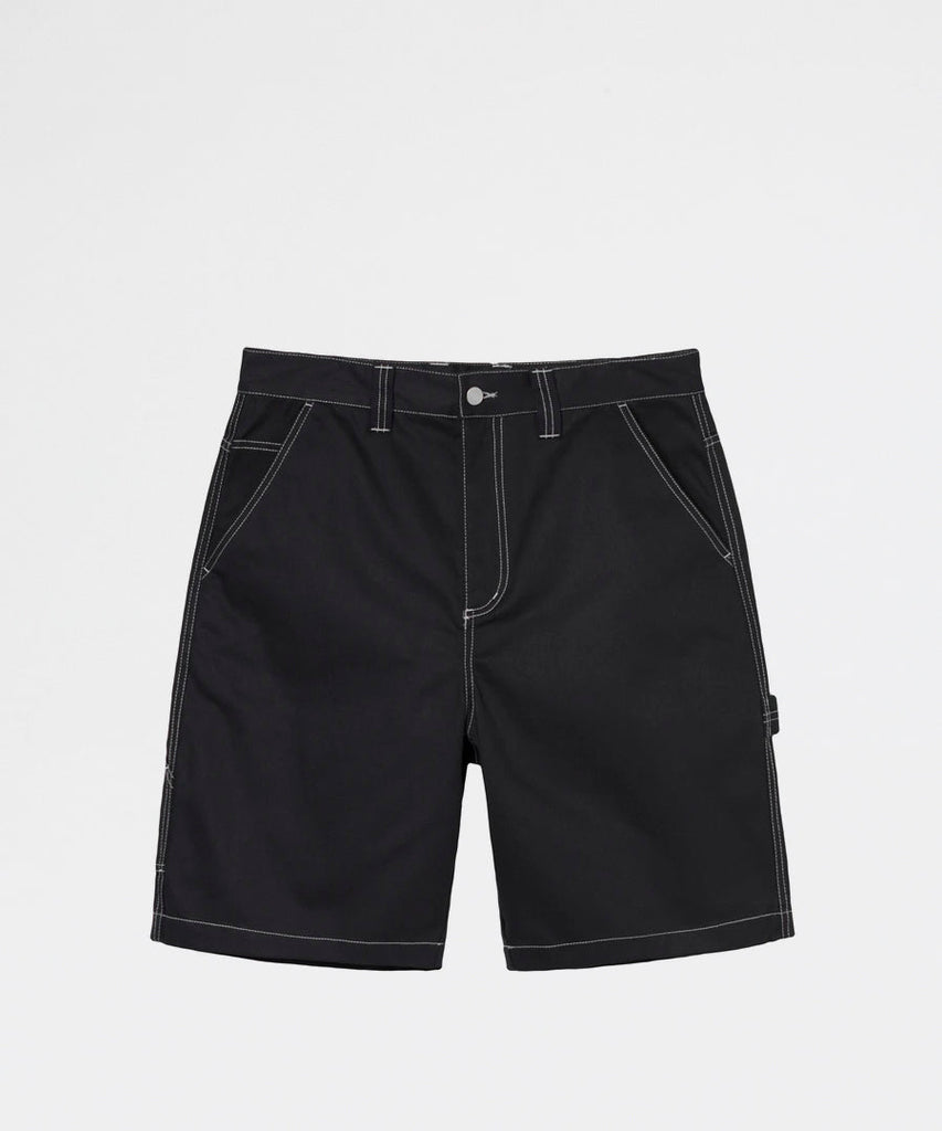 Poly Cotton Work Short Black | Stussy | Packyard