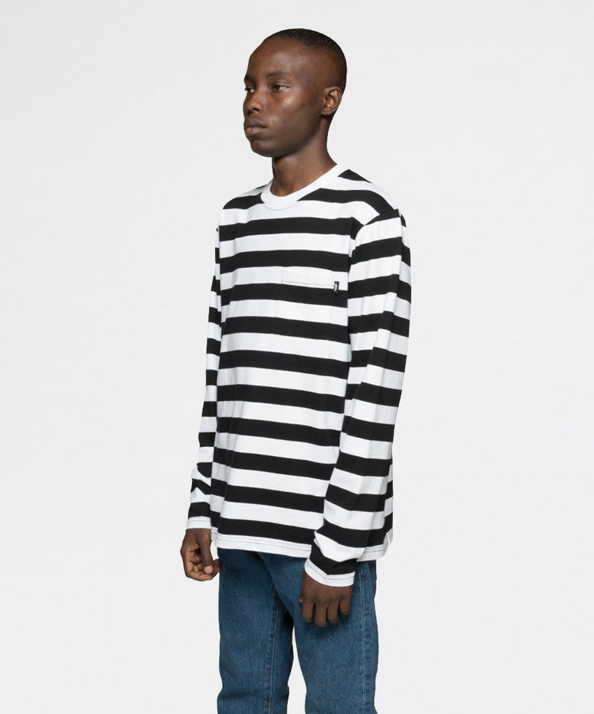 Stussy Rudy Striped LS Crew t-shirts