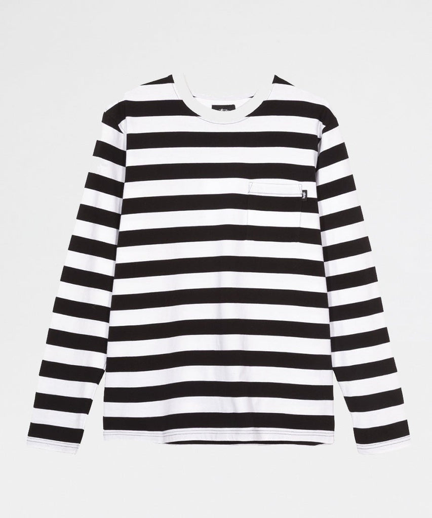 Stussy Rudy Striped LS Crew t-shirts