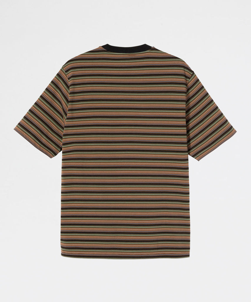 Stussy Mini Stripe Crew Black t-shirts