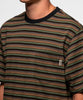 Stussy Mini Stripe Crew Black t-shirts