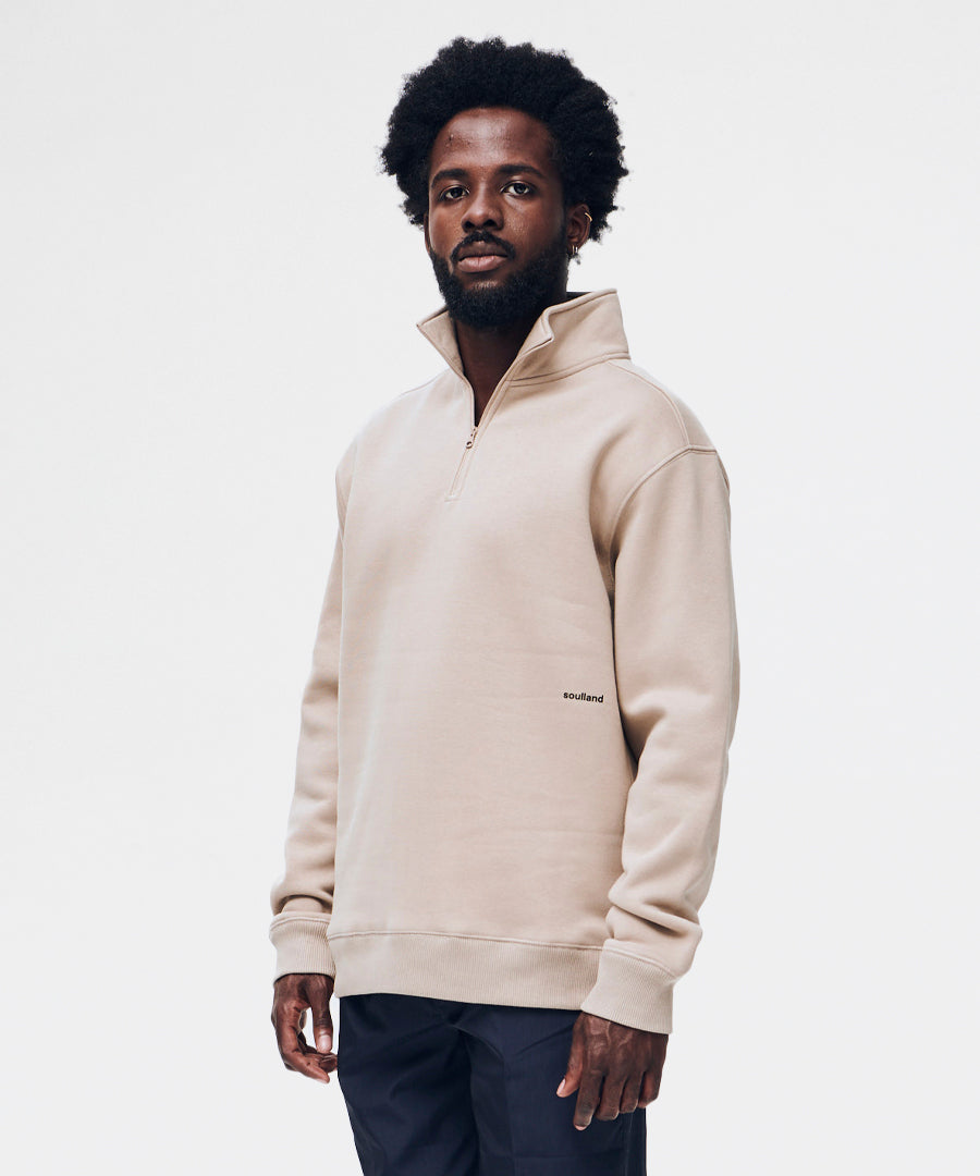 Ken half zip sweatshirt - Beige– Packyard