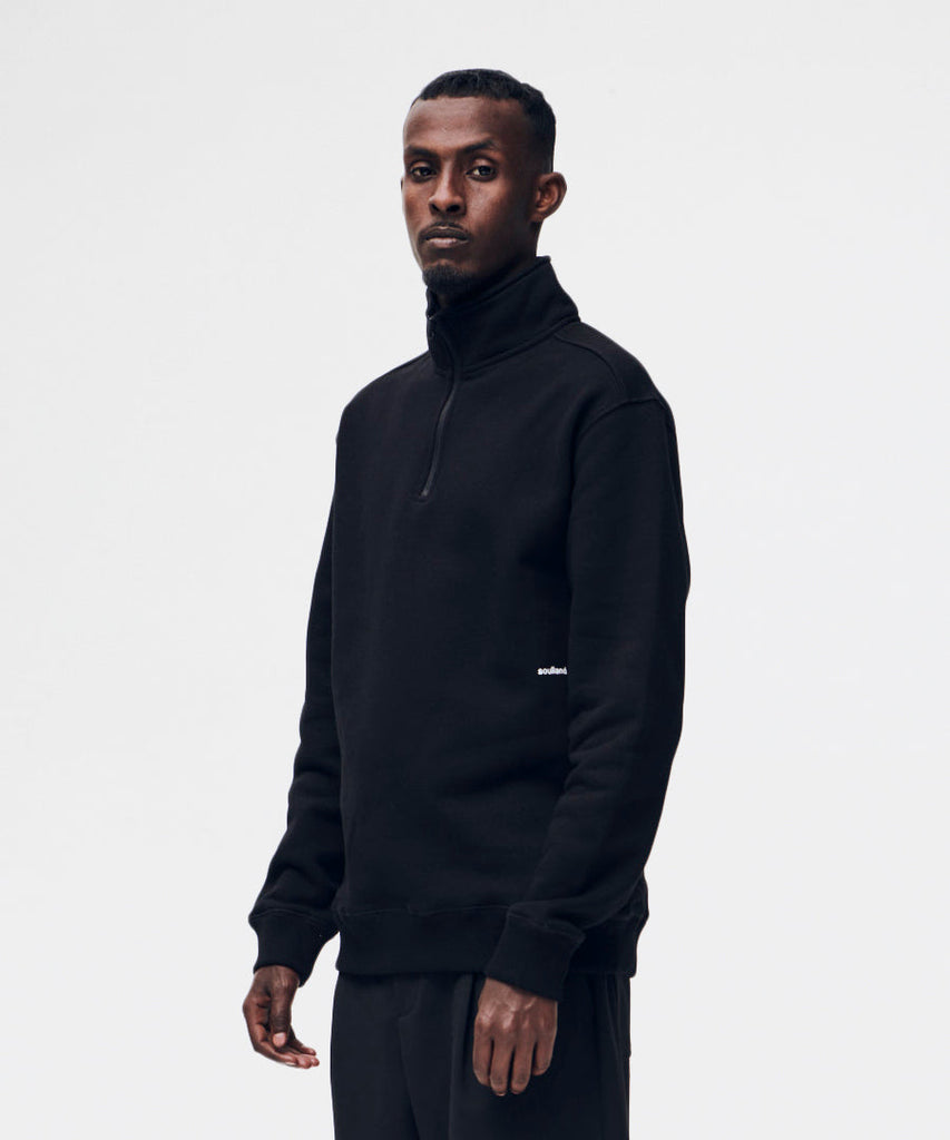 Ken half zip sweatshirt - Black– Packyard