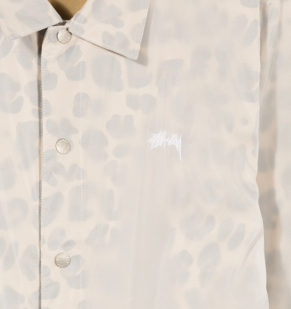 Stussy TranSlucent Coach Jacket Leopard jackets