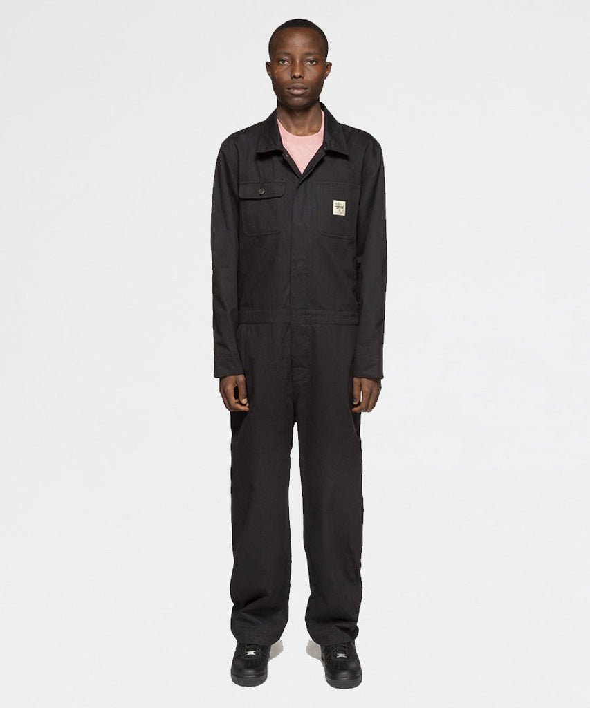 Stussy Herringbone Coverall Black trousers