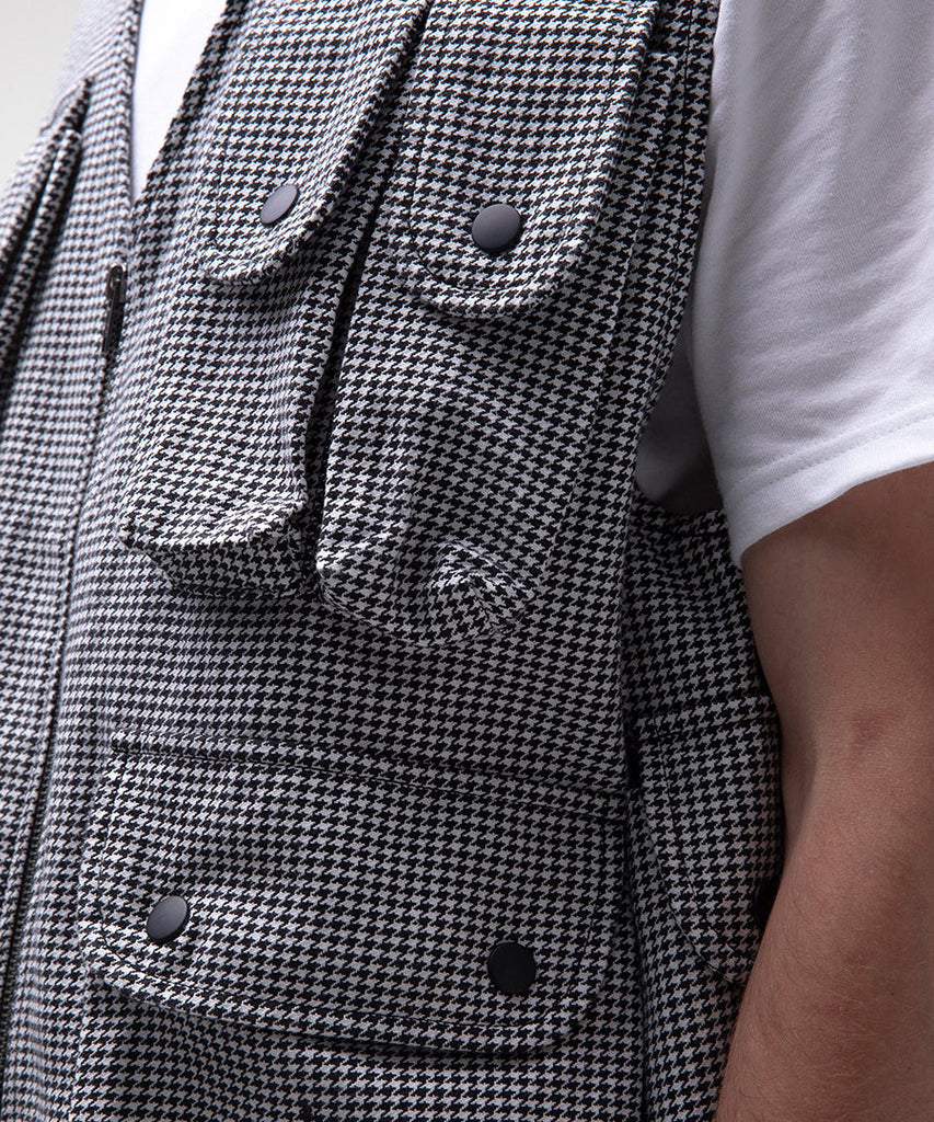 Stussy Houndstooth Work Vest Paisley jackets