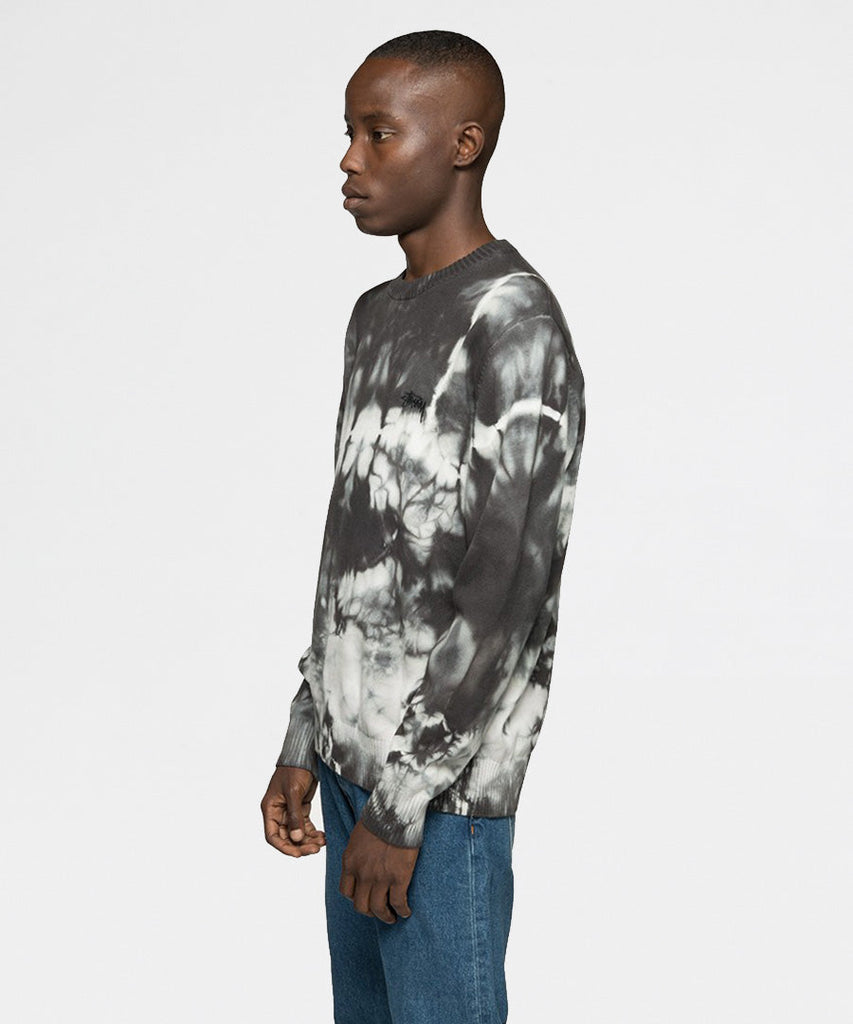 Stussy Bleached Dye Sweater Black knitwear