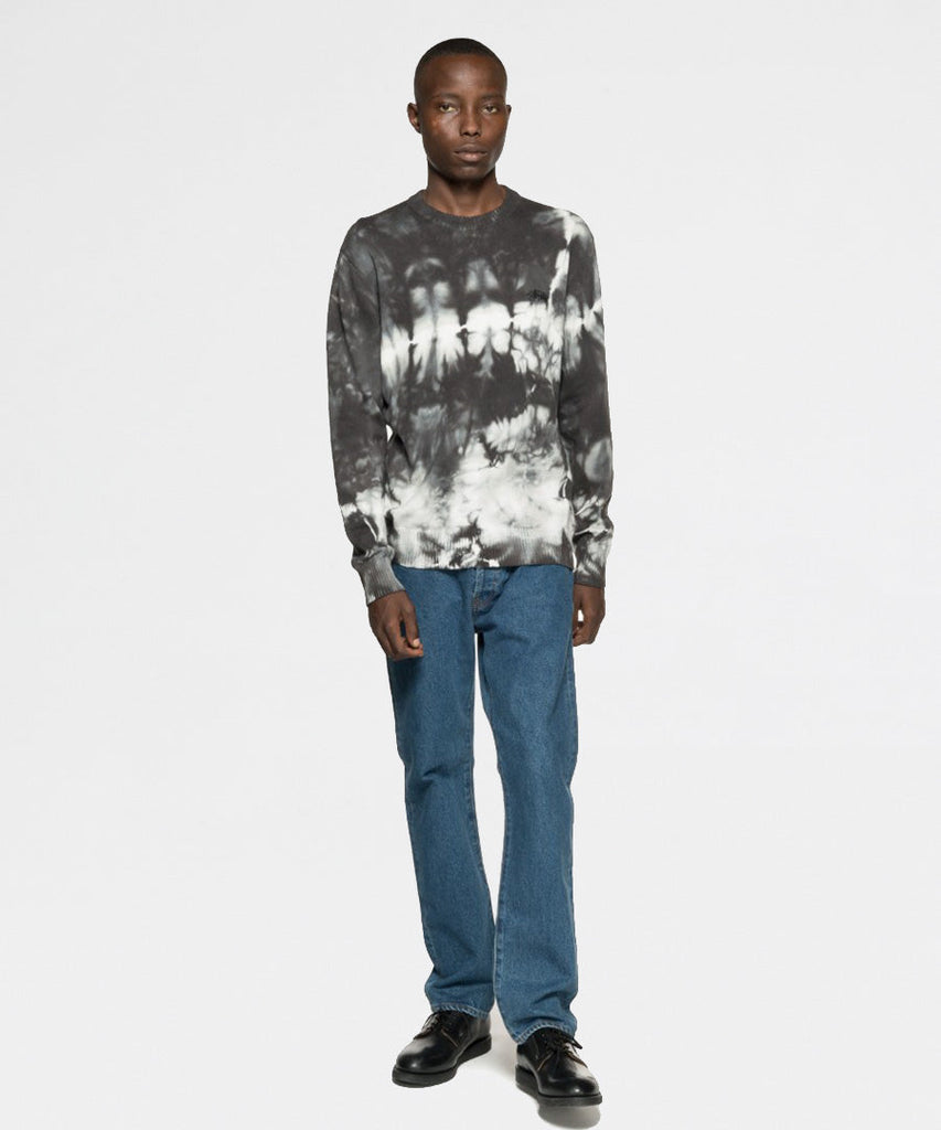 Stussy Bleached Dye Sweater Black knitwear