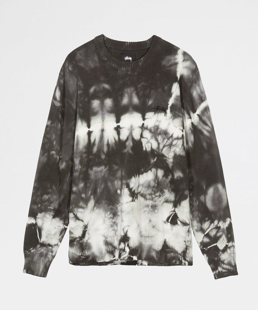 Stussy Bleached Dye Sweater Black knitwear