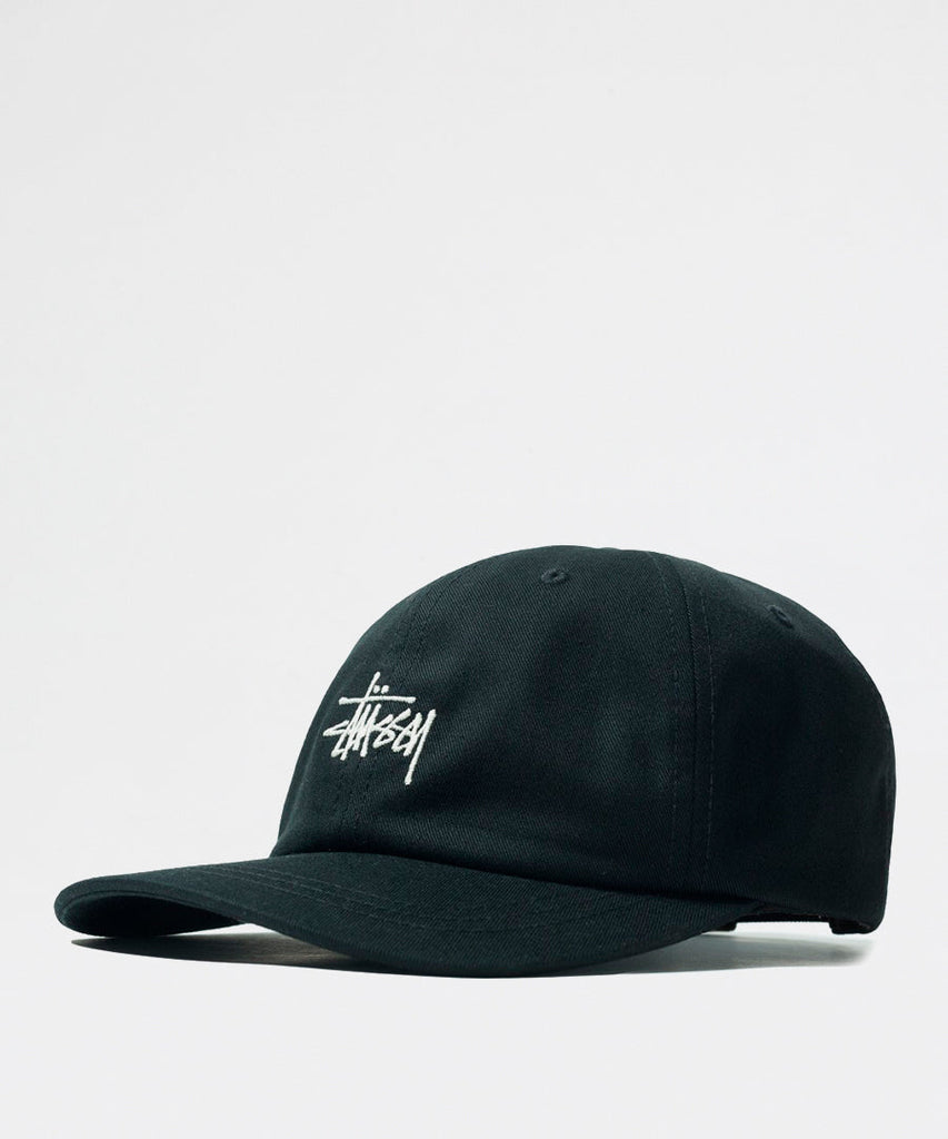 Stussy Stock Low Pro Cap Black OS Caps & Bucket hats