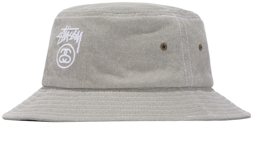 Stussy Washed Stock Lock Bucket Hat UDSOLGT