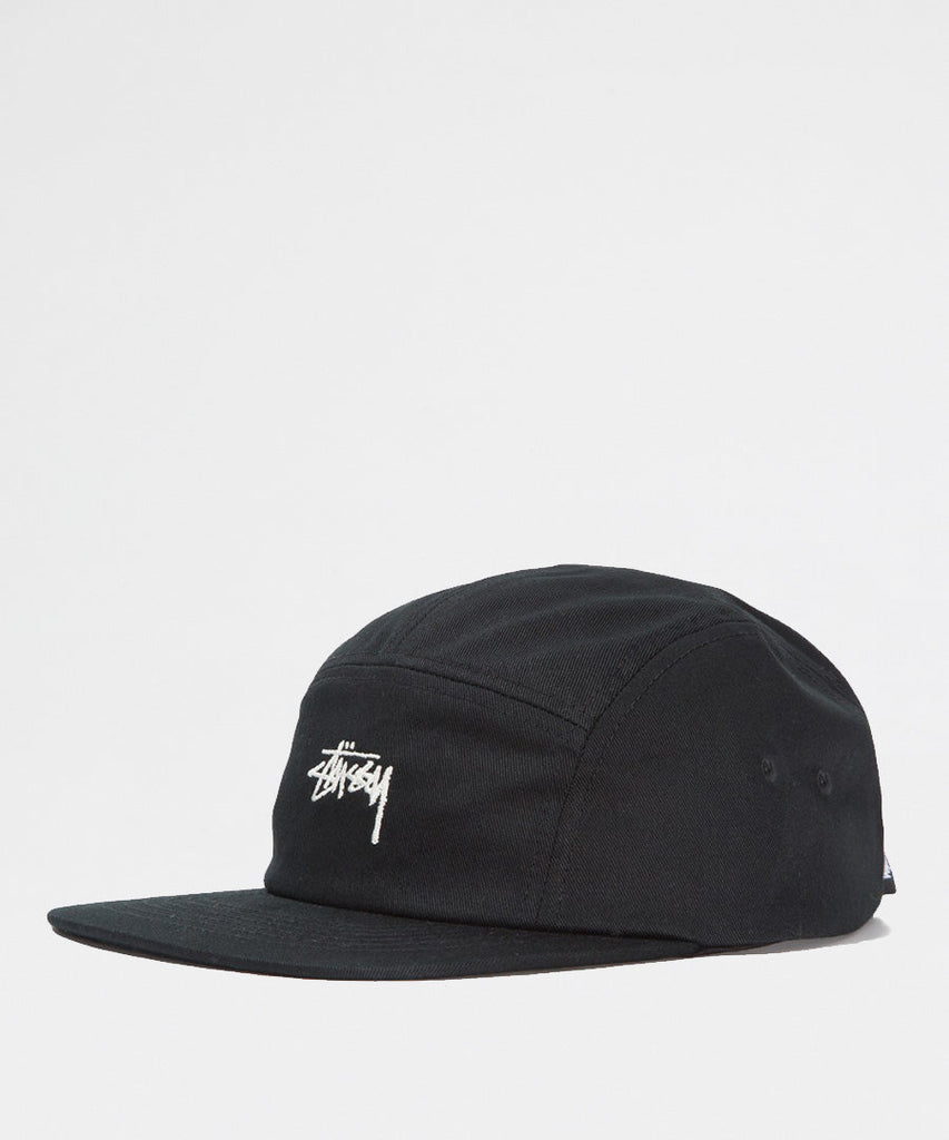 Stussy Stock Camp Cap Black UDSOLGT