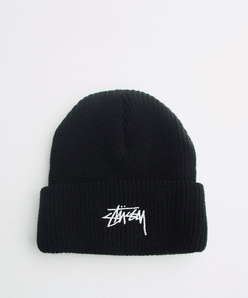 Stussy Stock FA18 Cuff Beanie Black UDSOLGT