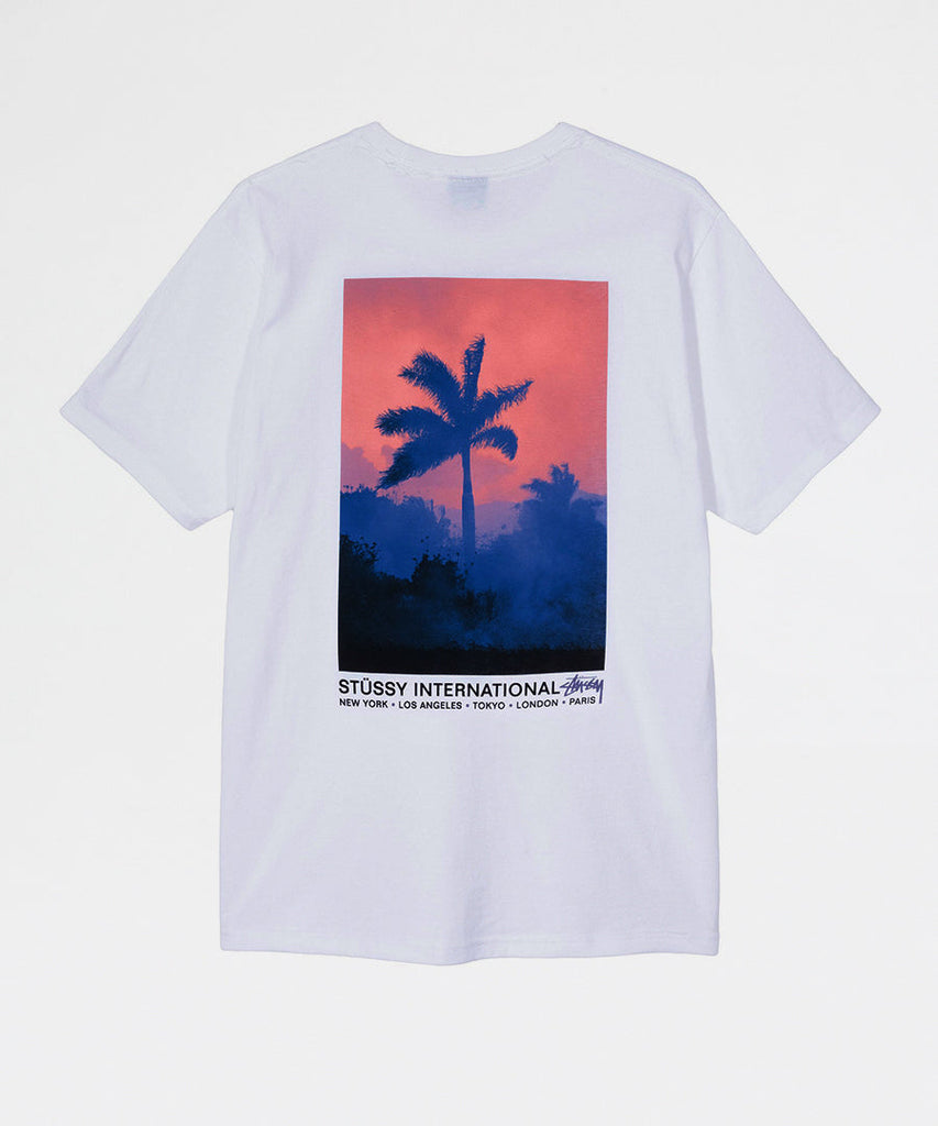 Stussy Fire Palm Tee White t-shirts