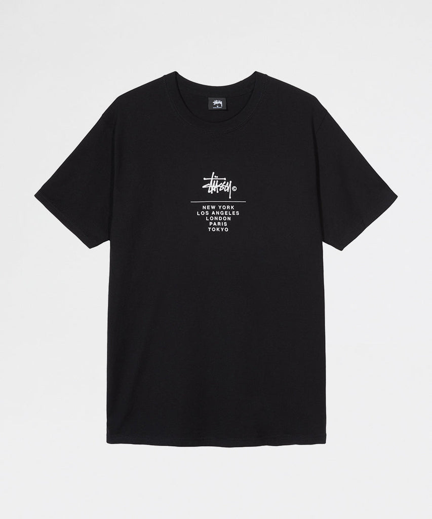 Stussy City Stack Tee Black t-shirts
