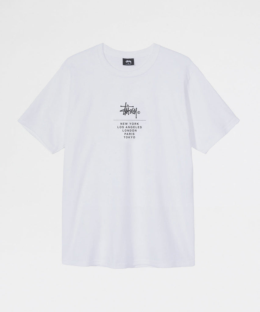 Stussy City Stack Tee White t-shirts