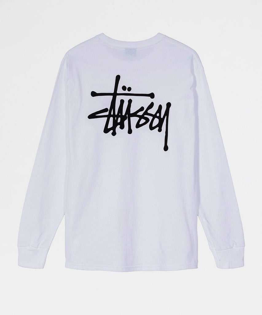 Stussy Basic Stussy LS Tee White t-shirts