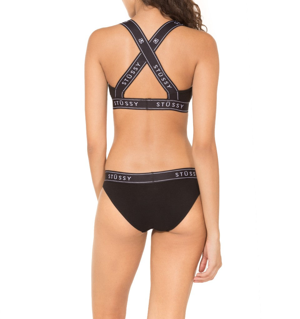 Stussy Cross Back Crop Black UDSOLGT