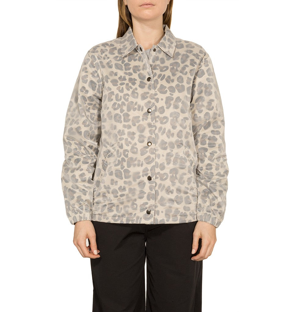 Stussy Lenny Translucent Coach Jacket Leopard Pige Tøj