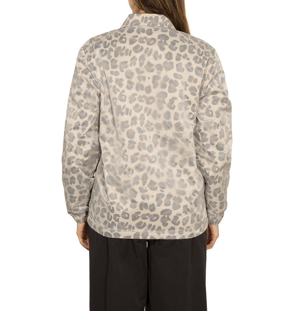 Stussy Lenny Translucent Coach Jacket Leopard Pige Tøj
