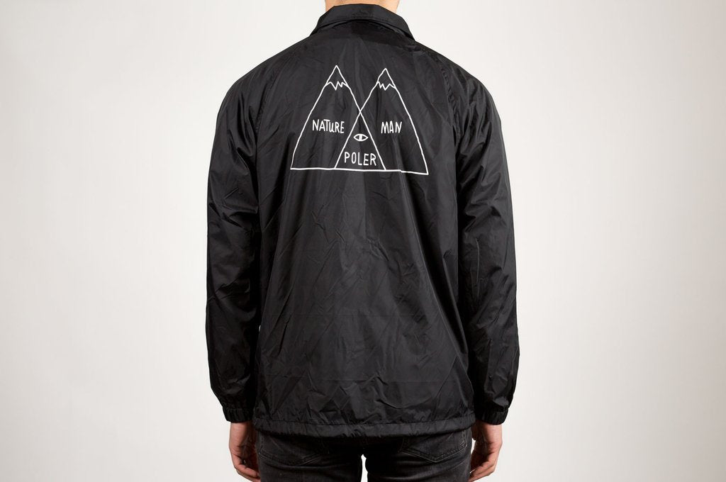 Poler Venn Coaches Jacket Black UDSOLGT