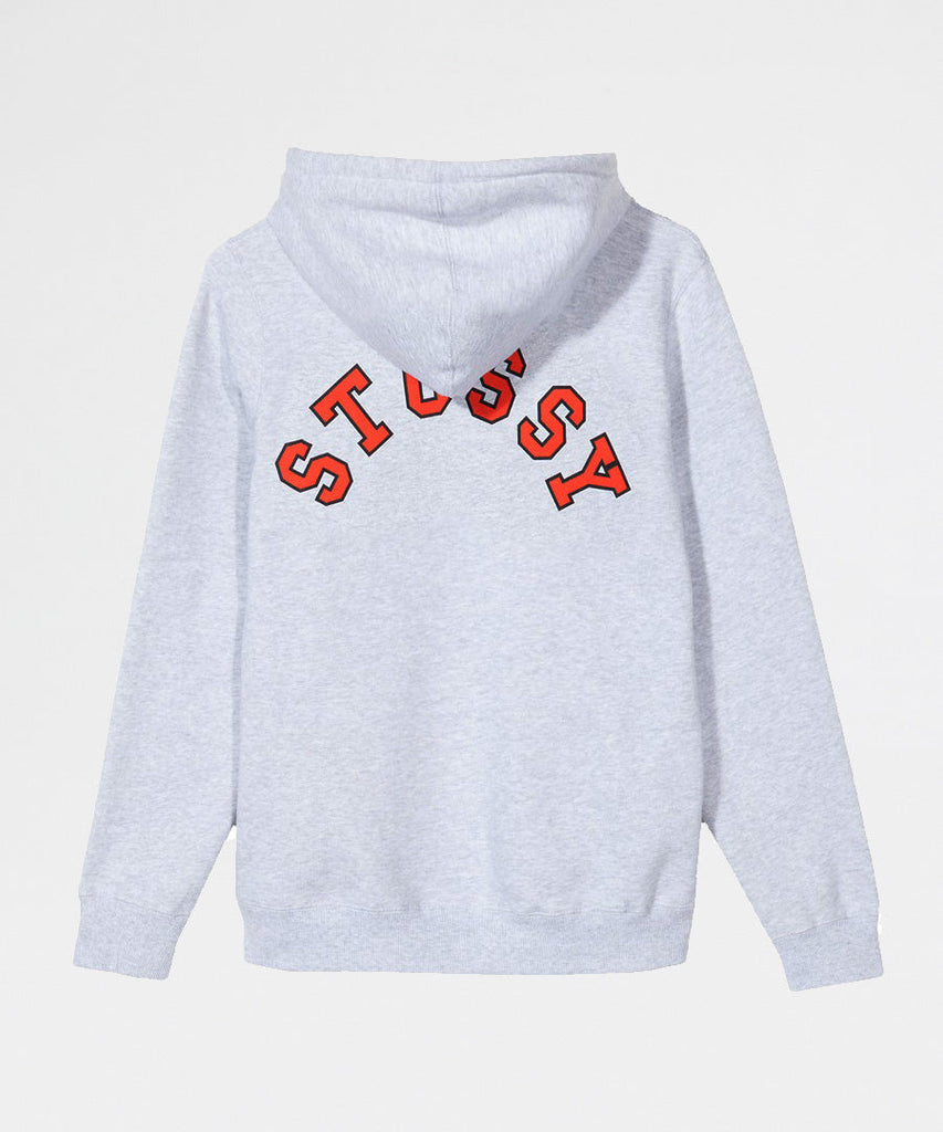Stussy College Arc Hood Ash Heather UDSOLGT