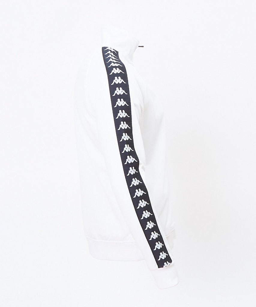 Kappa Anniston Track Jacket White Black UDSOLGT