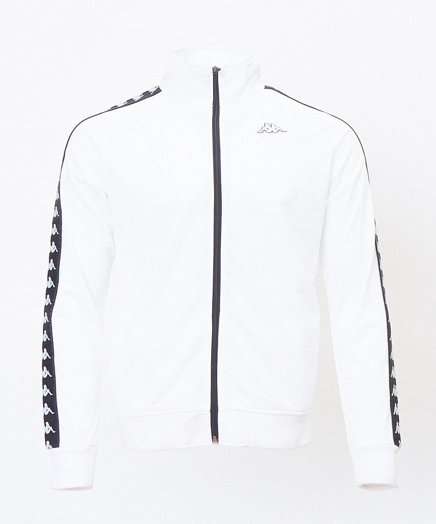 Kappa Anniston Track Jacket White Black UDSOLGT