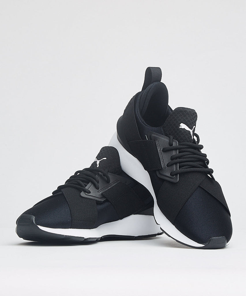 Puma Muse Satin EP Wn's Black White sneakers