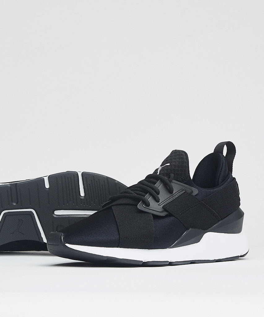 Puma Muse Satin EP Wn's Black White sneakers