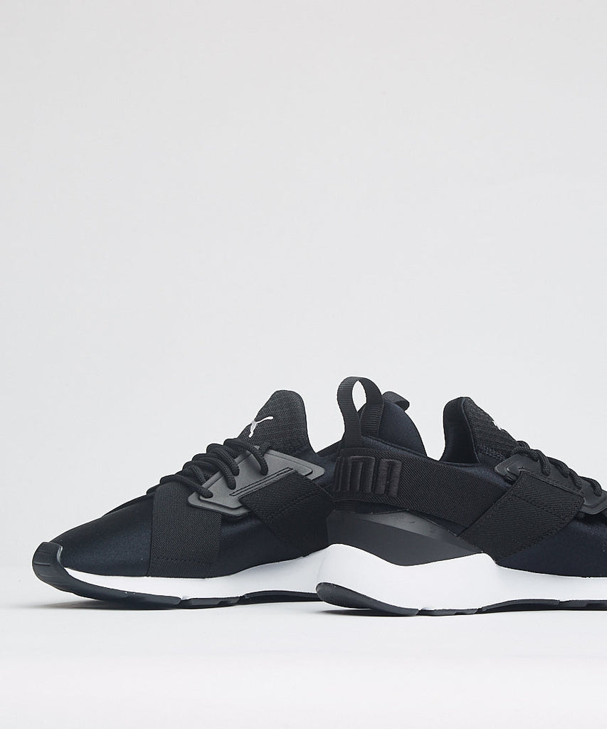 Puma Muse Satin EP Wn's Black White sneakers
