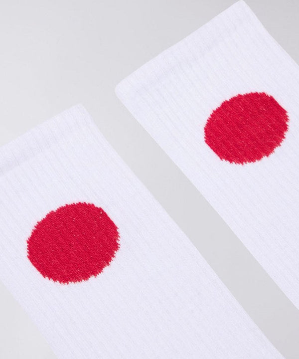 Japanese Sun Socks X Democratique - 82% Combed Cotton 15% Polyamid 3% Elasthan-Edwin-Packyard DK